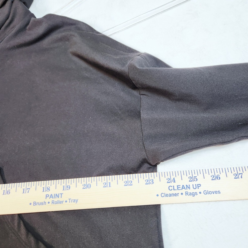 Fabletics Cropped Hoodie Women Size M Black Pullover Pockets Activewear Stretchy - Picture 6 of 10